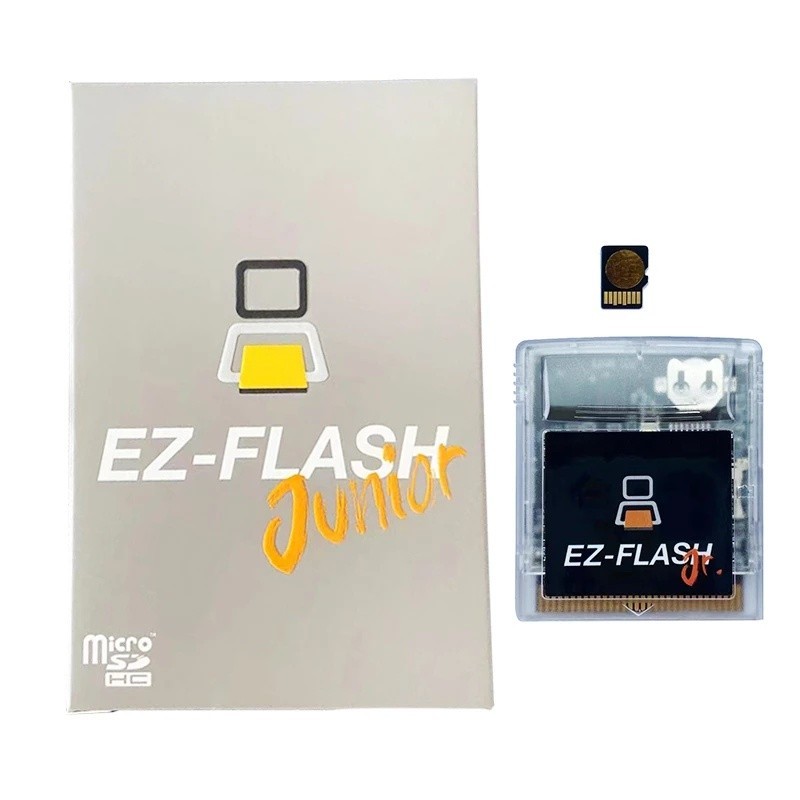 EZ-Flash Junior การ์ดตลับเกมแบบกำหนดเองสำหรับ Gameboy DMG GB GBC GBP การ์ดเกมคอนโซลรองรับนาฬิกาเรีย