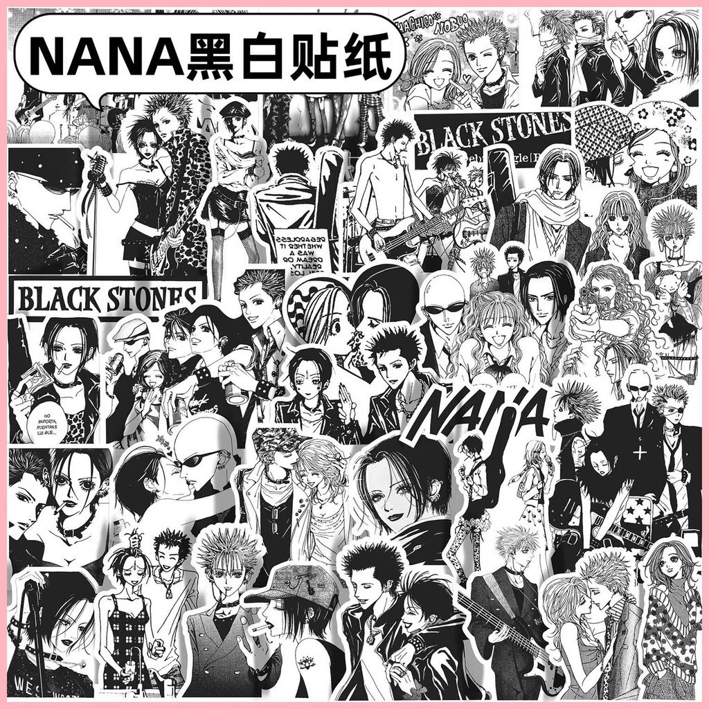 [GUYN] สติ๊กเกอร์ NANA (66 แผ่น) สติ๊กเกอร์คู่มือการ์ตูนญี่ปุ่น สินค้า NANA Osaki Komatsu NANA Diary