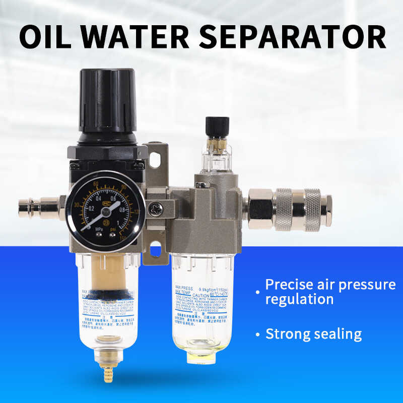 Air Compressor Oil Filter Regulator Pneumatic Water Separator Two-Piece 0-1Mpa 150Psi Ac2010-02 SMC 