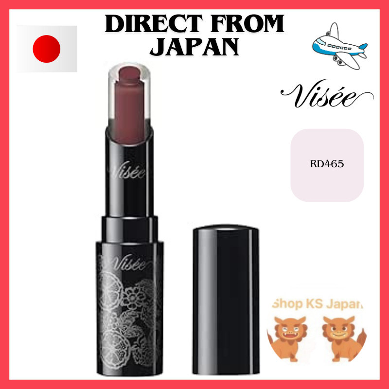 [ส่งตรงจากญี่ปุ่น] Visee Riche Crystal Duo ลิปสติก Rd465 สีแดง 3.5 กรัม