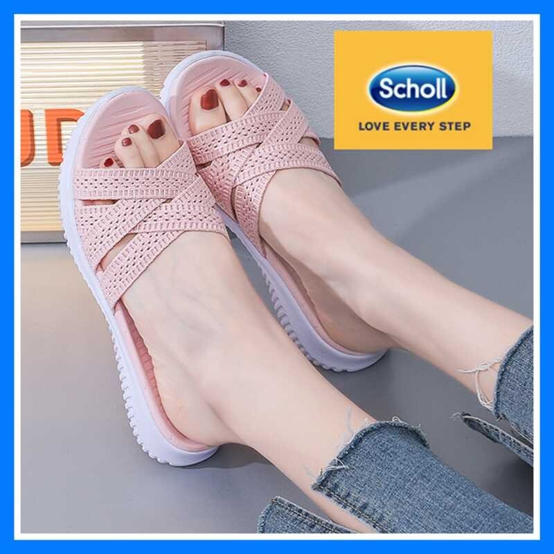 Scholl รองเท้า 2 Scholl เกาหลีสำหรับผู้หญิง, รองเท้าสกอลล์ S สกอลล์