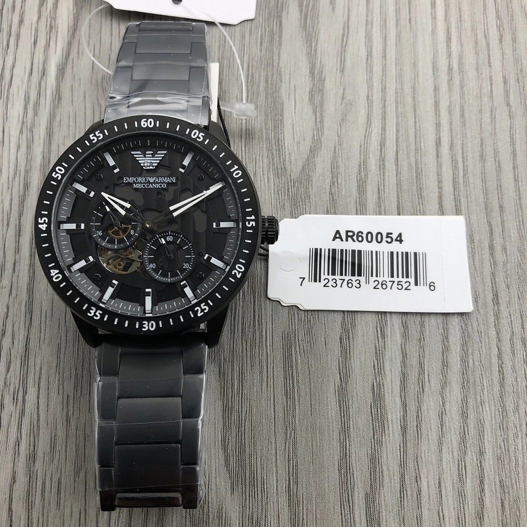 Armani ARMANI ของแท้ นาฬิกาข้อมือ สายสแตนเลส สีเขียวมะกอก สีเงิน สําหรับผู้ชาย โมเดล ar60052 43 * 1