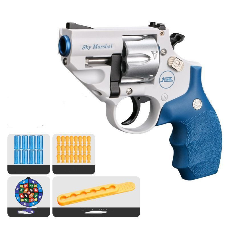 TB500 double-action ซ้ำ revolver โลหะผสม soft bullet gun