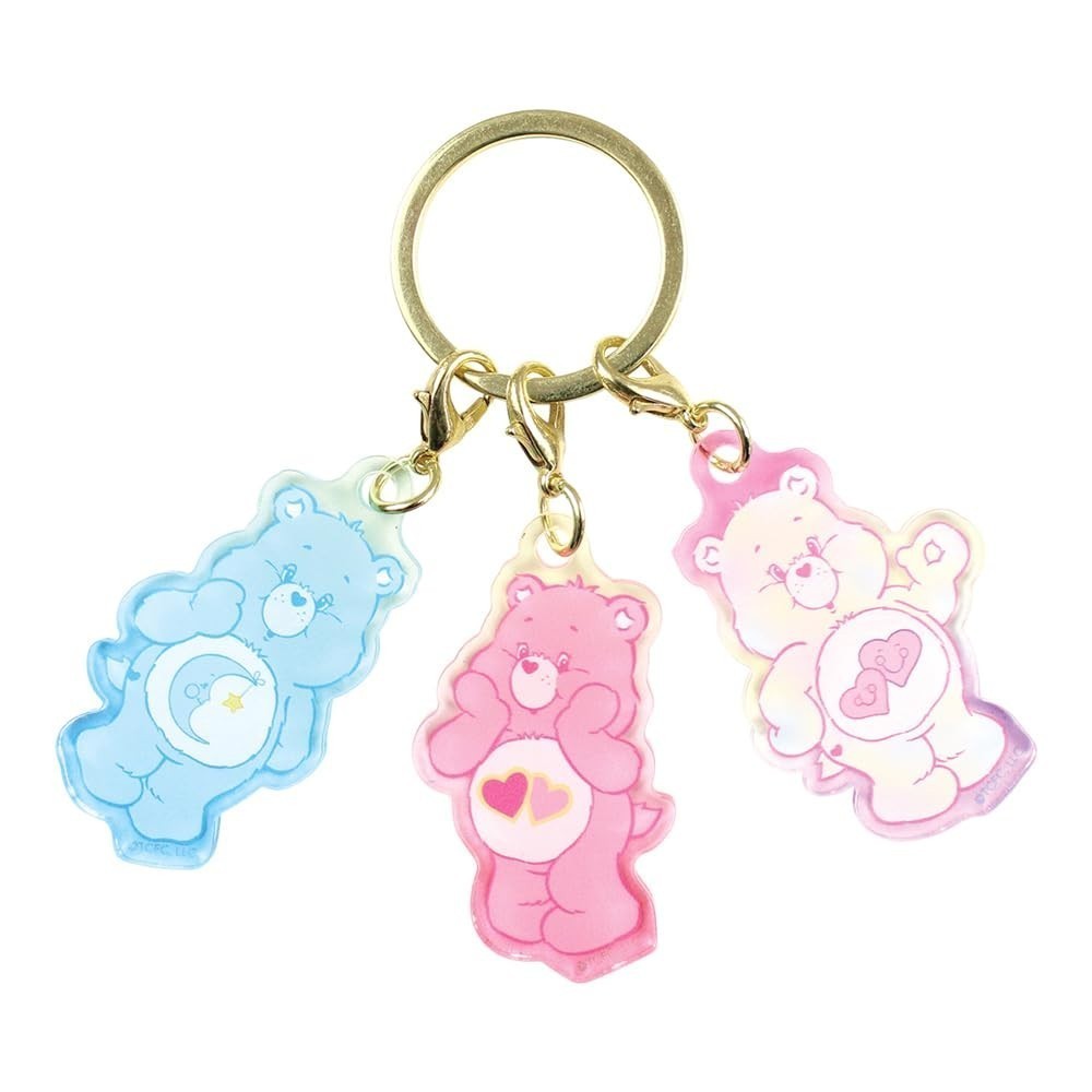 Tees Factory Care Bear 3 พวงกุญแจห้อยคอ C H4.9 x W3.4 x D0.3ซม. CB-5546052C 【Direct From Japan】