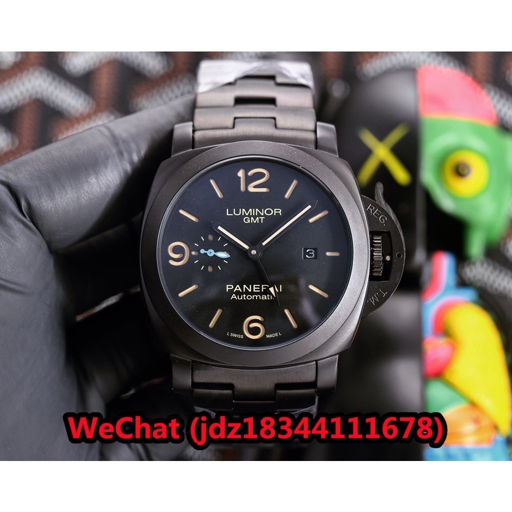 Panerai Luminor GMT Series นาฬิกาข้อมืออัตโนมัติ 44 มม. สําหรับผู้ชาย