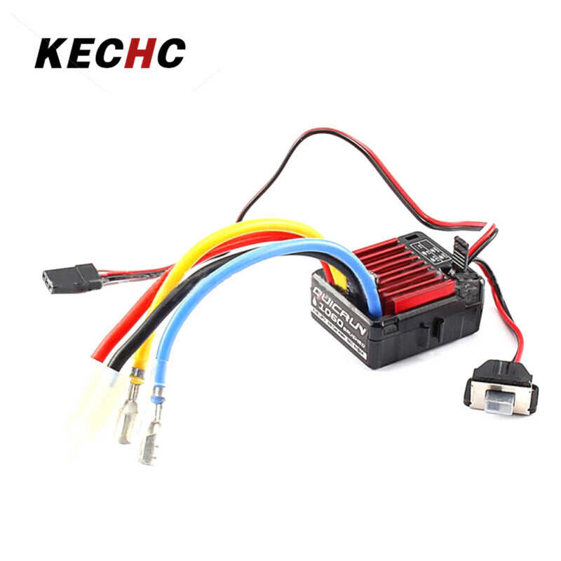 ❤ Quicrun 1060 60A กันน้ำขัดเงา สองทาง Esc เข้ากันได้กับเบรกส