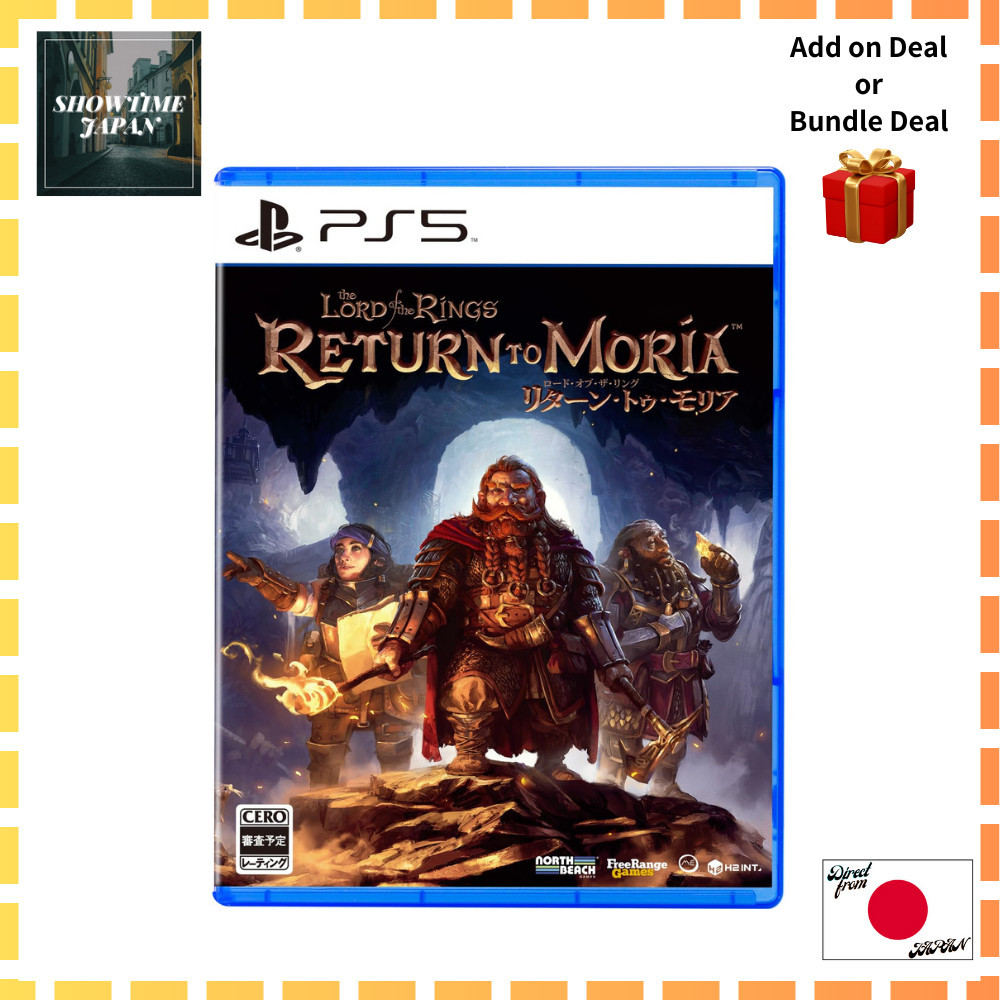 Ps5 the Lord of the Rings: Return to Moria Japanese version English playable [ส่งตรงจากญี่ปุ่น]