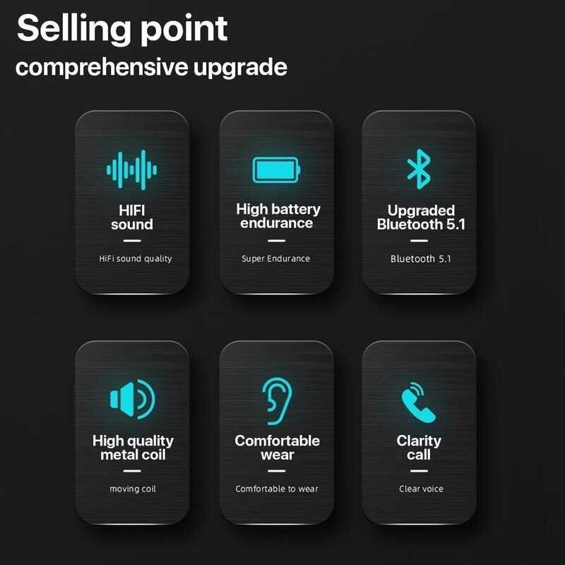 Monster Xkt02 Bluetooth Headset Wireless Mini TWS 5.1 High Resistance HIFI Subwoofer Gaming Headpho