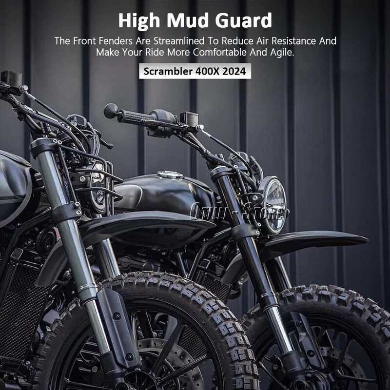 ❥ ใหม่สําหรับ Scrambler 400X SCRAMBLER 400X2024 รถจักรยานยนต์ด้าน