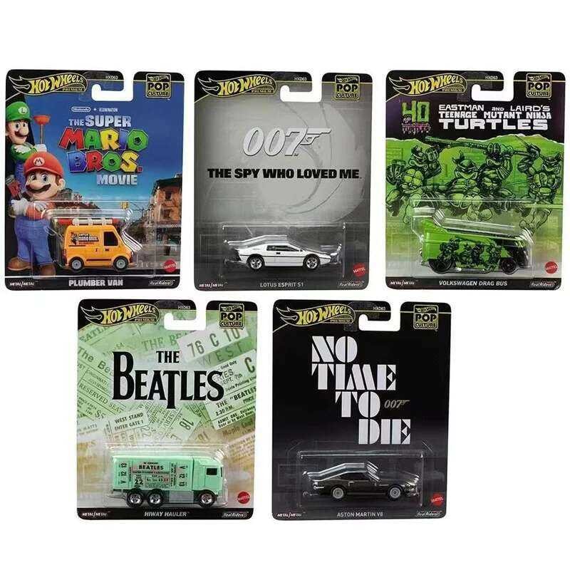 ❤️ ❤️ รถโฟล์คสวาเก้นลากรถบัส Aston Martin V8 Hiway Haiway Hailer 1/64ดอกบัวโลหะหล่อโมเดล Hdx63ข