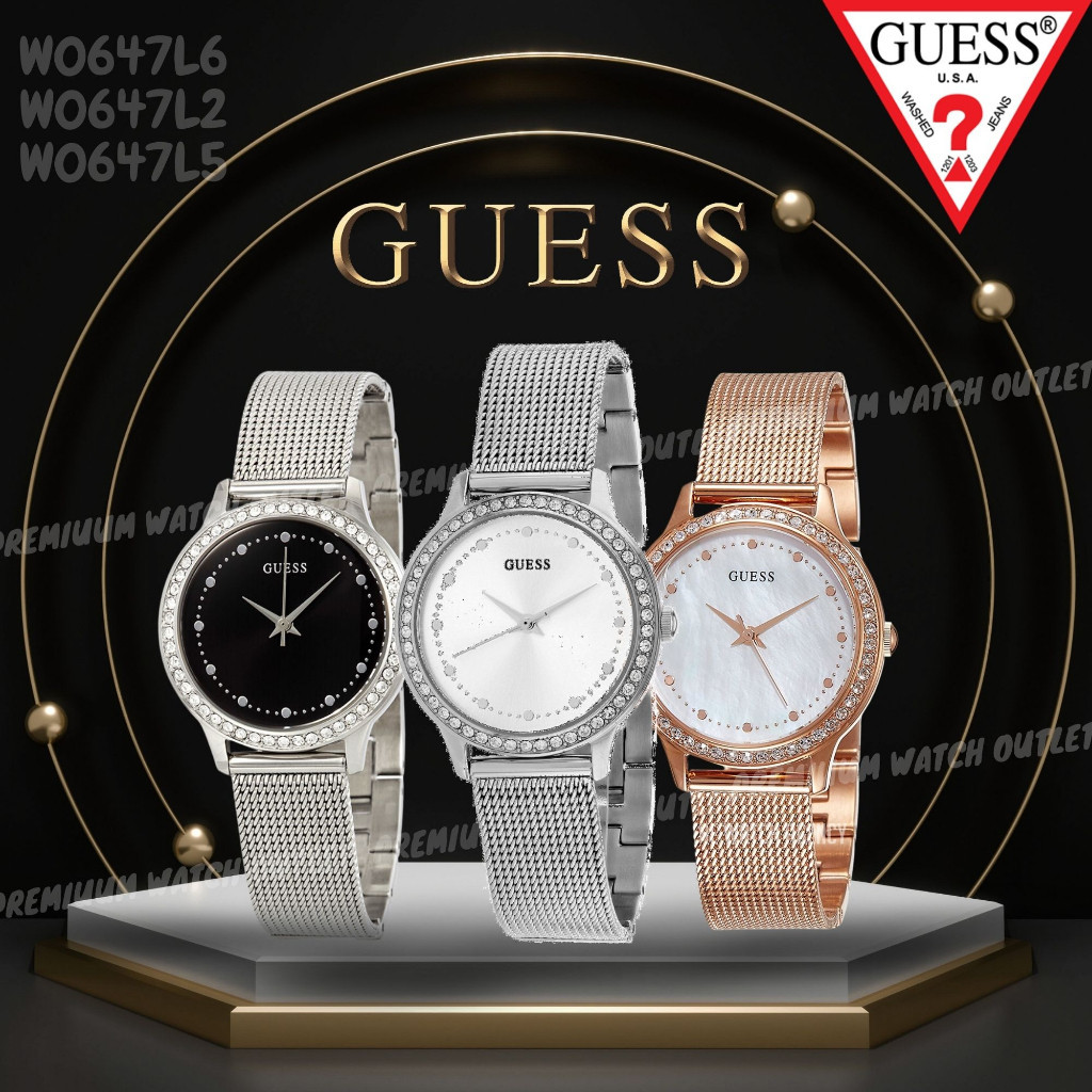 ♞,♘OUTLET WATCH นาฬิกา Guess OWG387 นาฬิกาข้อมือผู้หญิง นาฬิกาผู้ชาย แบรนด์เนม  Brandname Guess Wat