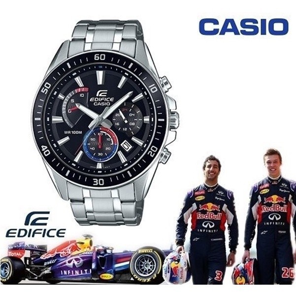 ♞นาฬิกา Casio Edifice รุ่น EFR-552D-1A3 นาฬิกาผู้ชายสายแสตนเลส ระบบโครโนกราฟ - มั่นใจ ของแท้ 100% ป