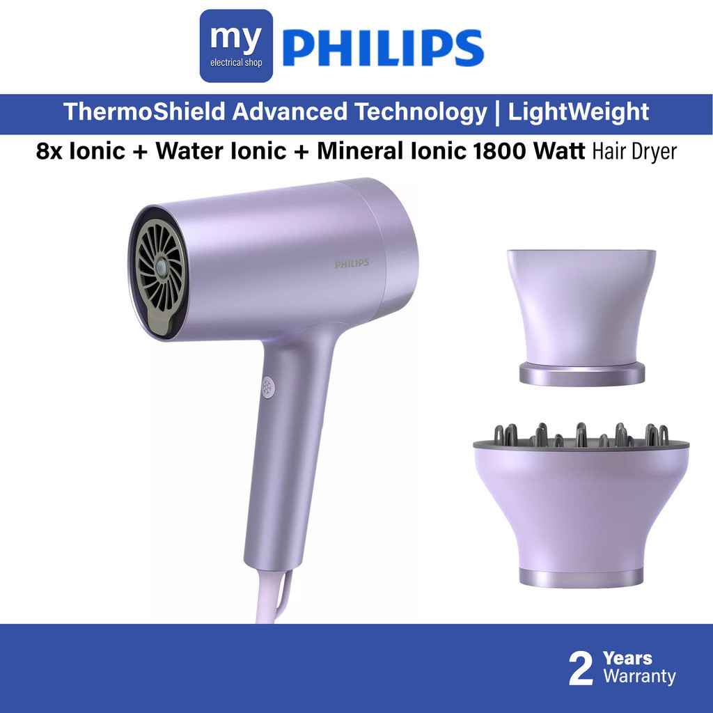 Philips เครื่องเป่าผมไอออนิก 8 ครั้ง BHD720/13 BHD720