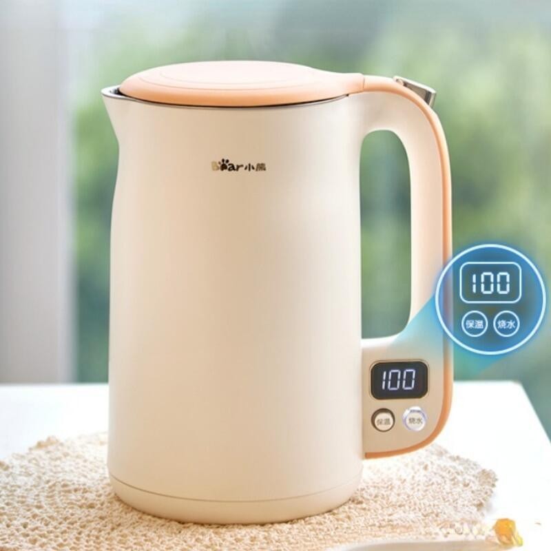 Bear/Variable temperature electric kettle 1.7L tea and coffee insulation function boiler drying prot