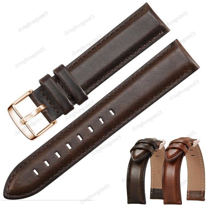 สายนาฬิกาข้อมือหนังแท้ แฮนด์เมด นําเข้า สําหรับ Diesel Fossil Timex Watch Band 14 มม. 18 มม. 20 มม.