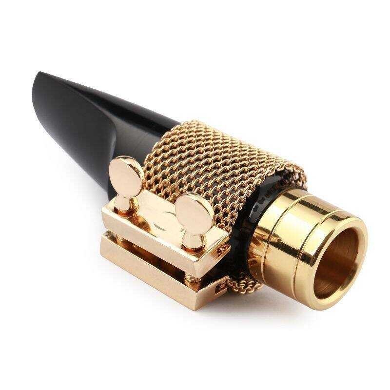 Saxophone Mouthpiece Ligature Soprano/Tenor/Alto Saxophone Metal Mouthpiece Clip/Chain Clip/Bakelit