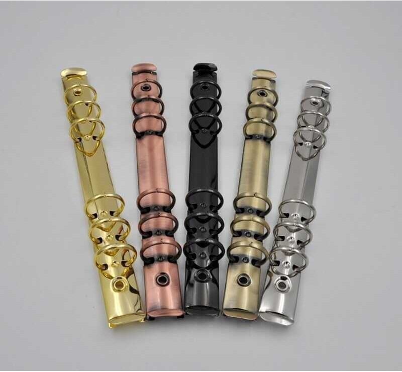 {Hot} A4 B5 A5 A6 Colorful Metal Spiral Notebook Ring Binder Clip DIY Stainless Steel File Folder