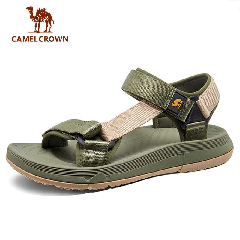 Crown Men's Camel Lightweight Outdoor Sports Sandals