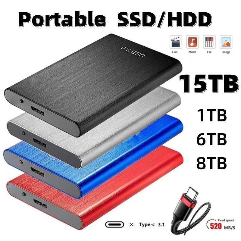 SSD แบบพกพา 1TB USB 3.0 HDD 2TB 4TB