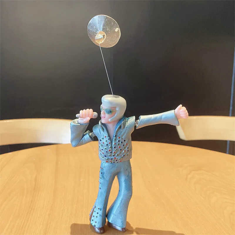 10เซนติเมตรการ์ตูน Eis Presley แอ็คชั่นตุ๊กตาพีวีซีของเล่