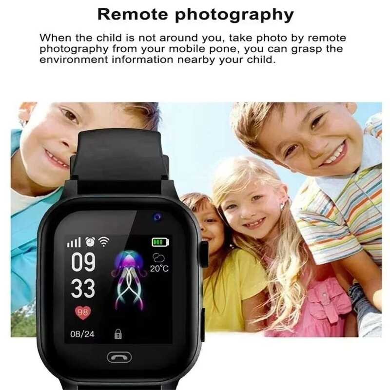 ❥ Xiaomi Kids 4G สมาร์ทวอท์ช SOS ตําแหน่ง GPS วิดีโอคอลซิมการ์ดเด็ก Smartwatch กล้องกันน้ําอัพเ