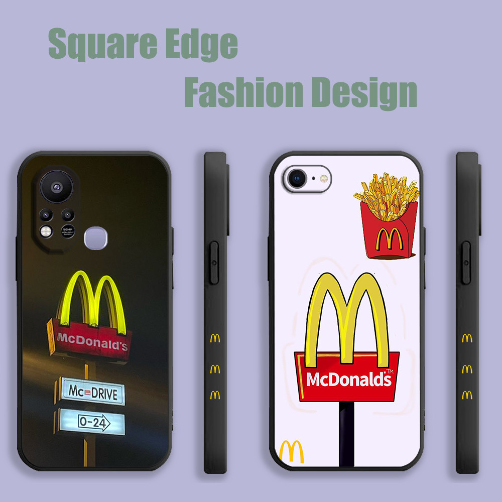 สําหรับ Samsung Galaxy S20 S10 S23 S21 S22 S24 Ultra Fe Plus A14 แฮมเบอร์เกอร์ McDonalds Mcdo fast อ