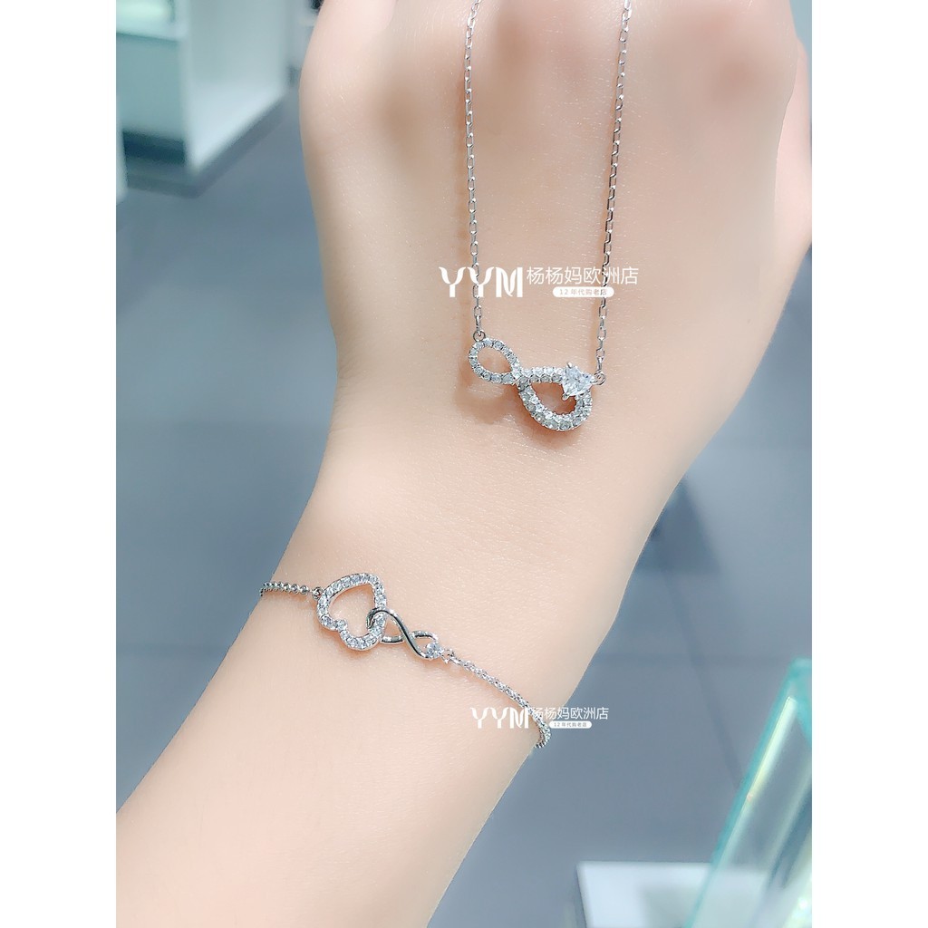 



 ♞,♘สินค้าพร้อมส่งในไทยของแท้100% Swarovskiของแท้Swarovskiแท้ สร้อยคอ SWAROVSKI INFINITY neckla