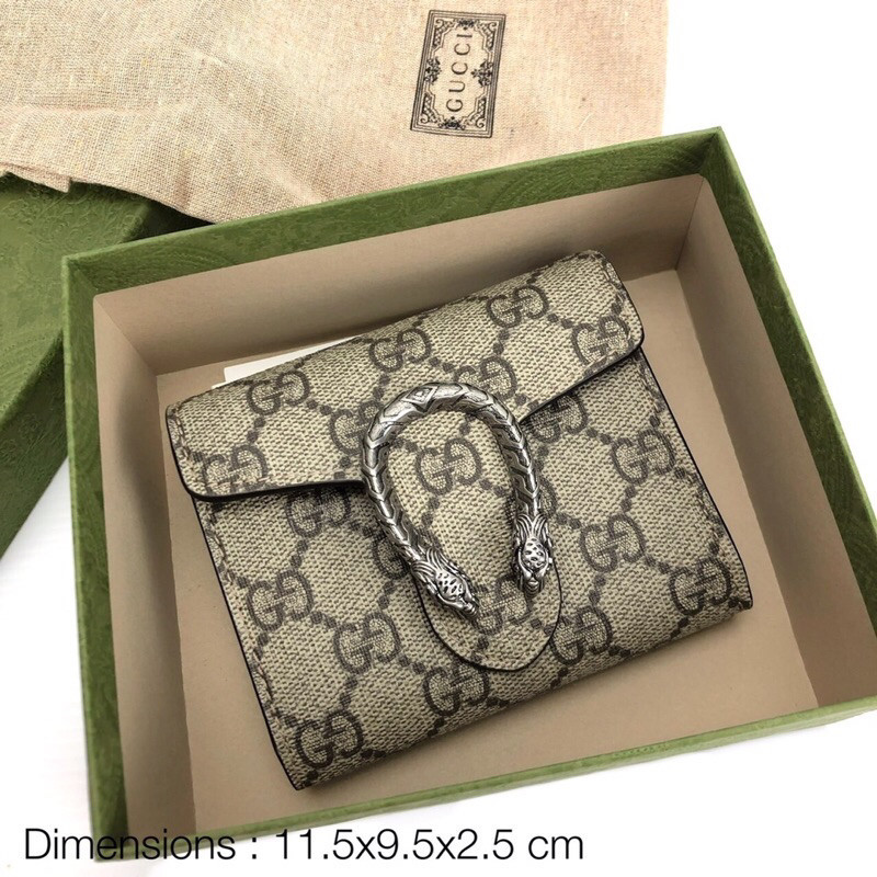 ♞,♘New Gucci Dionysus card case wallet