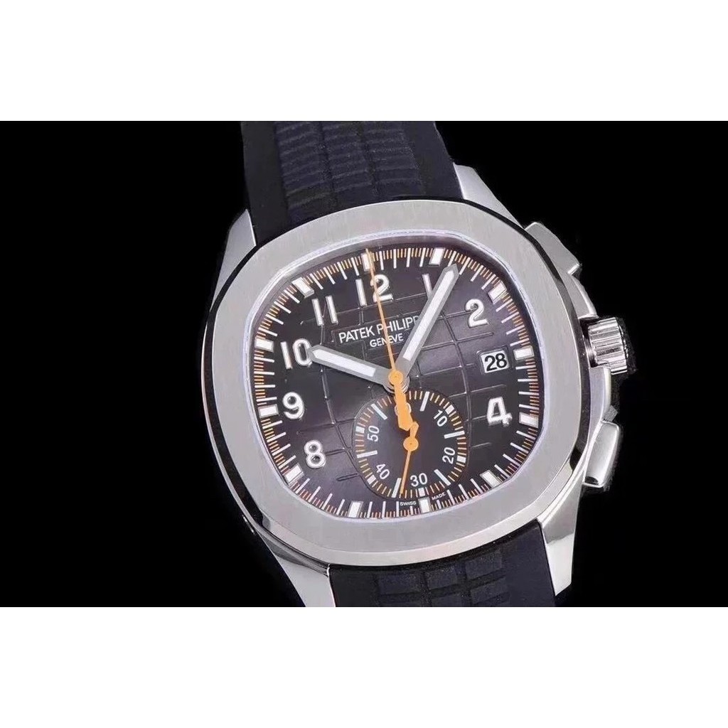 Om ใหม่ นาฬิกาข้อมือแฟชั่น โครโนกราฟ 5968A-001 สายยาง พับได้ กันน้ํา สําหรับผู้ชาย