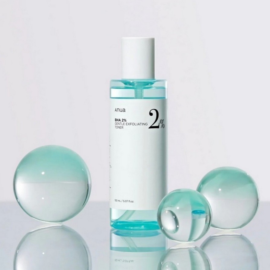 ♞,♘,♙Anua BHA 2% Gentle Exfoliating Toner 150ml โทนเนอร์เช็ดหน้า ลดกระจุดด่างดํา โทนเนอร์ สำหรับผิว
