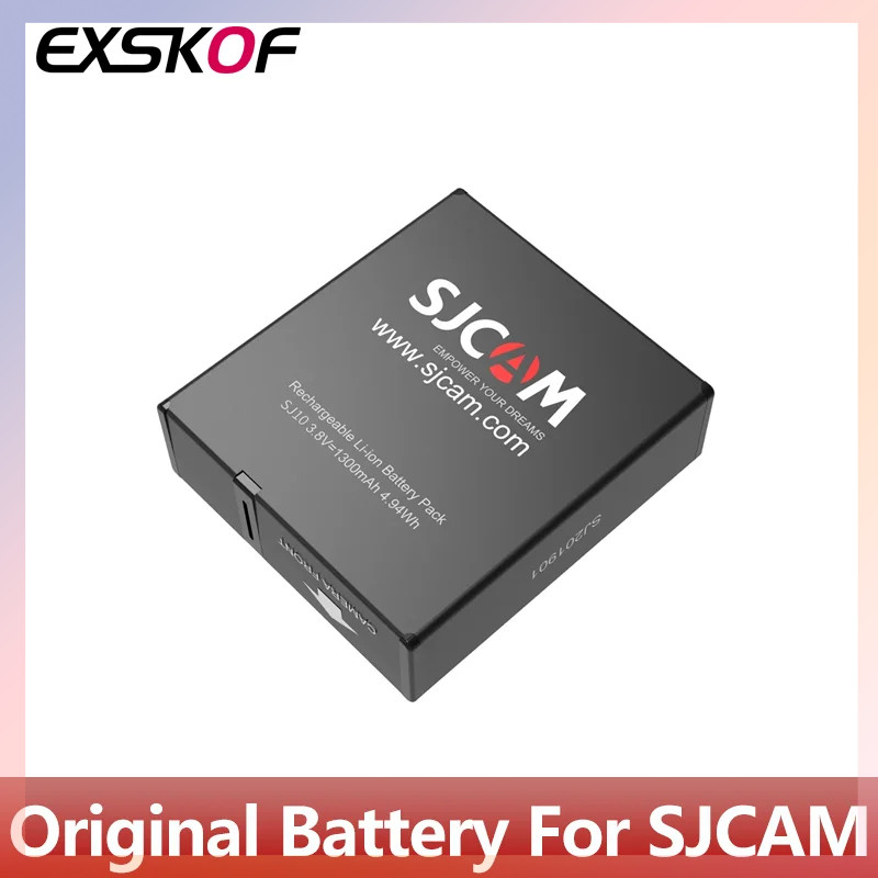 ♞SJCAM แบตเตอรี่แบบชาร์จไฟได้สำหรับ SJCAM SJ10X SJ10Pro SJ9 SJ8 SJ11 SJ7 M20 SJ4000 SJ5000 A10 A50ช