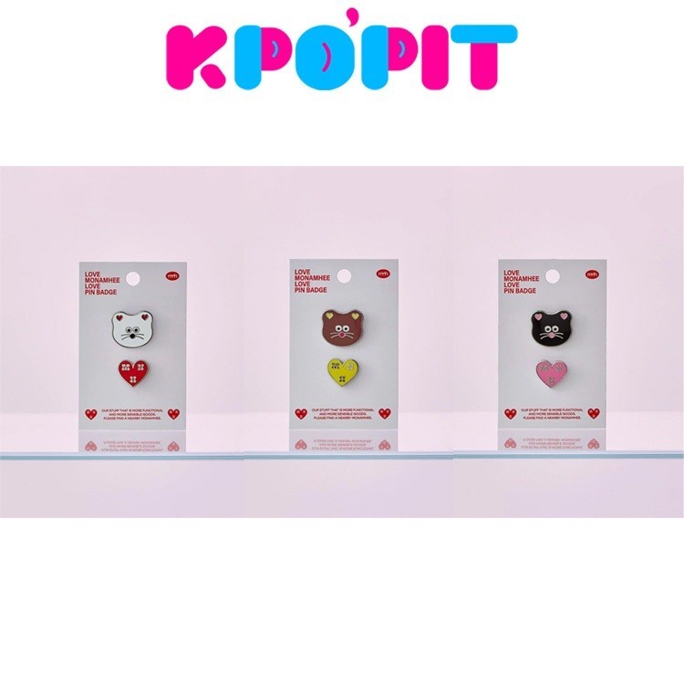 MONAMHEE METAL PIN BADGE (3TYPES)