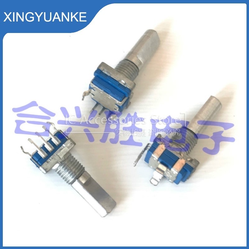 3 ชิ้น/ล็อต EC11 Rotary Encoder พร้อมสวิตช์ไม่มีตําแหน่ง 20 Pulse นําทางดิจิตอลเครื่องเสียงรถยนต์ปริ