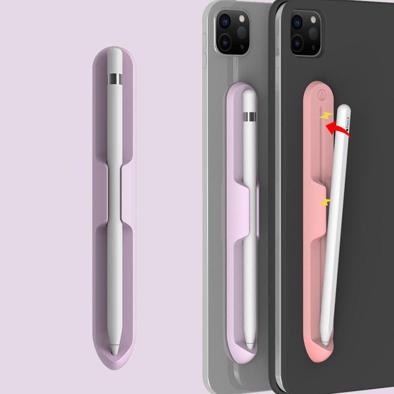ที่ยึดซิลิโคนสากลสําหรับ iPad Apple Pencil Pro USB-C 2 1 รุ่น 2nd 1st Body Case Magnetic Touch Stylus ปากกาป้องกันฝาครอบสติกเกอร์ปลอก