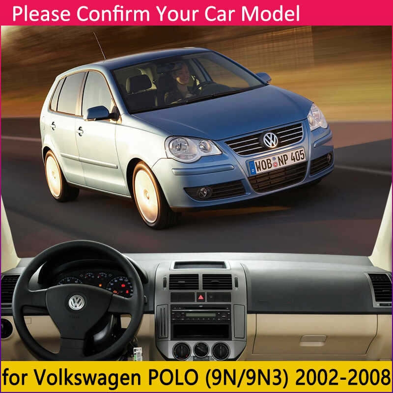 ❤️ สำหรับ VW POLO 4 2002 ~ 9N 9N3 Anti - Slip Mat Dashboard ฝาครอบบังแดด Da