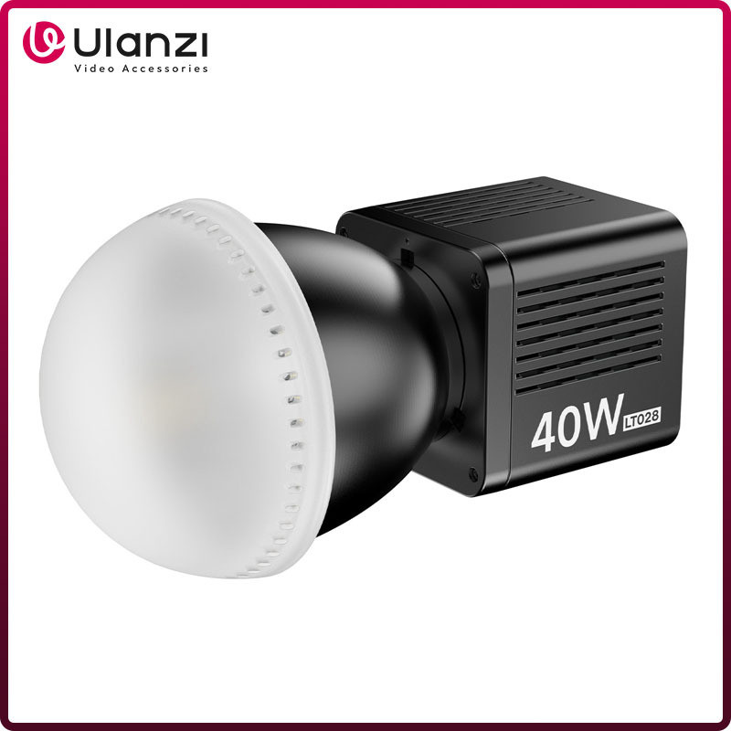 Ulanzi LT028 40W Bi-Color COB Video Light Photographic Studio LED Light 2500K-6500K 3400mAh สําหรับก