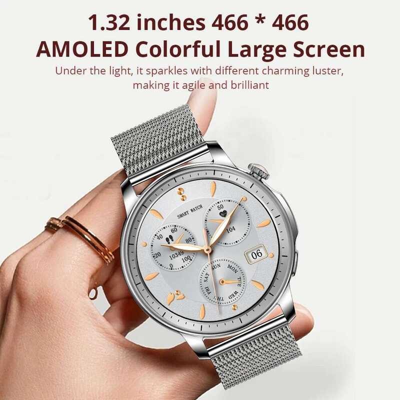 ❥ COLMI V65 Smartwatchผู้หญิง 1.32 นิ้วamoledบลูทูธสมาร์ทนาฬิกาcustom Dialนาฬิกาheart Rate Trac