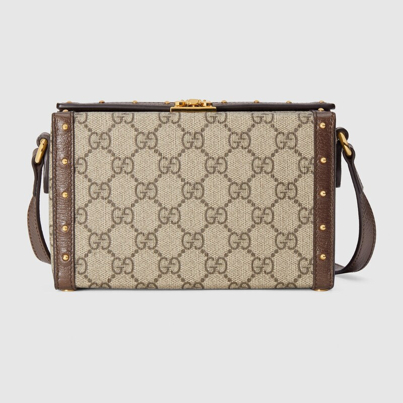 ♞,♘ราคาดีที่สุดของแท้ 100%กุชชี่ Gucci GG Supreme Canvas Mini Handbag Men's Bag กระเป๋า Messenger ก