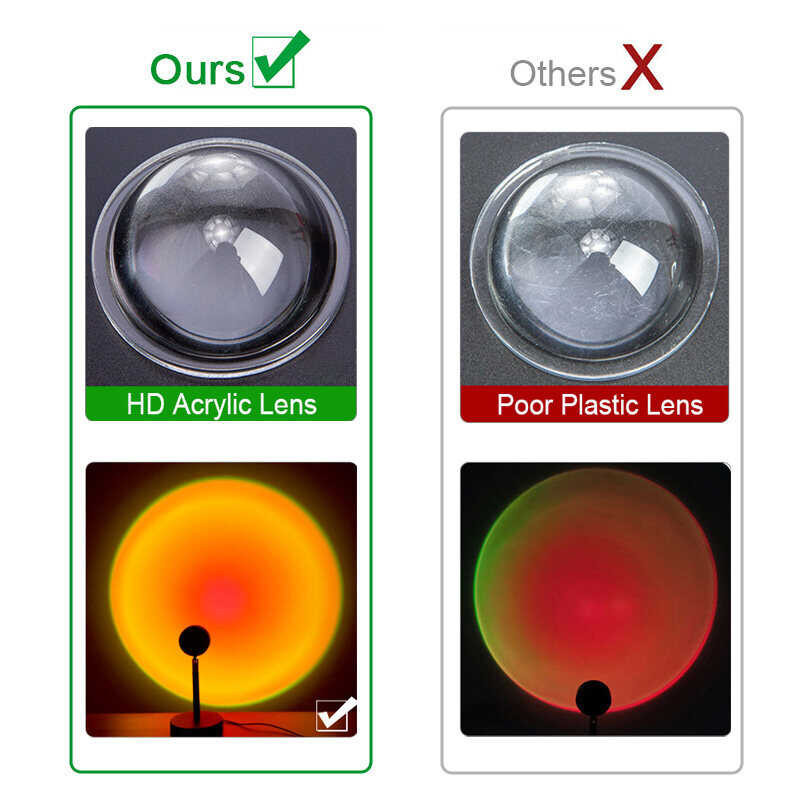 Tuya Aubess 16สี Sunset Lamp Projector RGB Led Night Light Bluetooth Sunset Lamp Tuya Smart APP