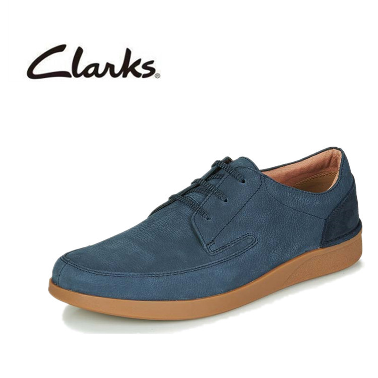 Clarks รองเท้าหนังลําลอง ข้อสั้น แบบผูกเชือก แฟชั่นสําหรับผู้ชาย