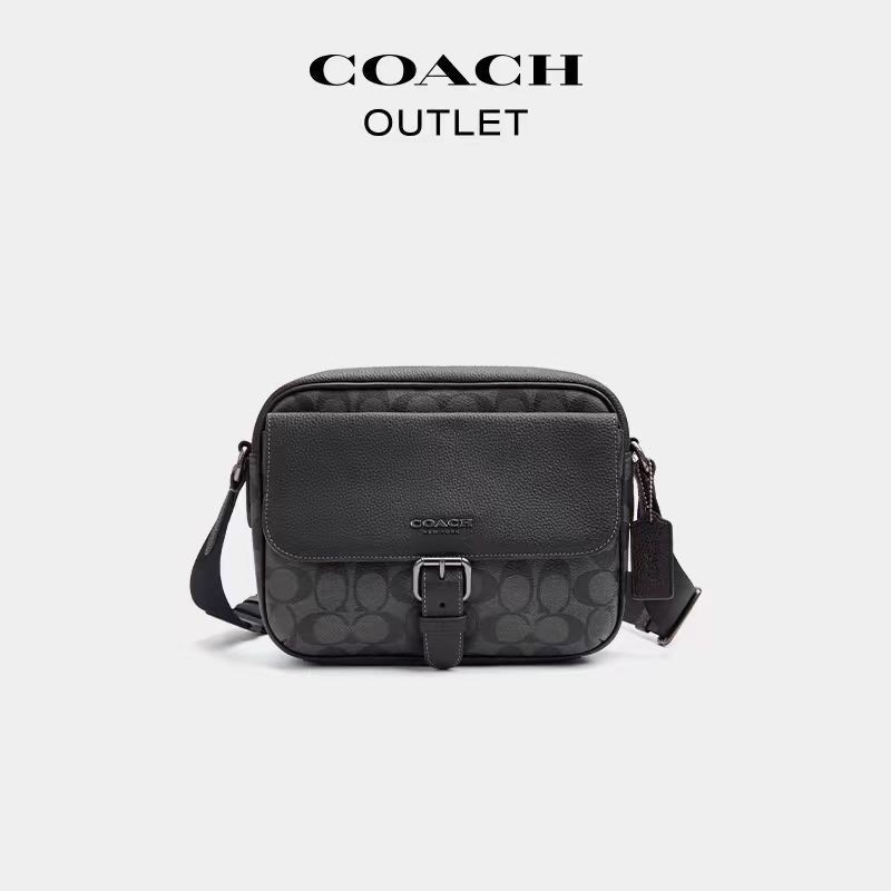 ♞,♘,♙[สต็อกเพียงพอจัดส่งรวดเร็ว] Coach ของแท้ 100% CR131 กระเป๋าสะพายไหล่ผู้หญิง/กระเป๋าสี่เหลี่ยมพ