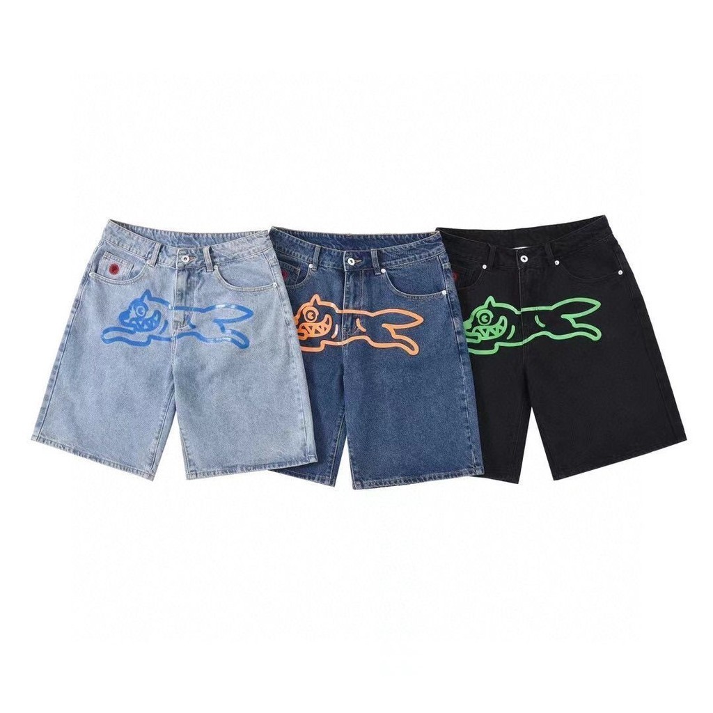 E8DG Billionaire Boys Club Branch LineICE CREAMFlying Dog Summer Primary Color Water-Washing Embroi