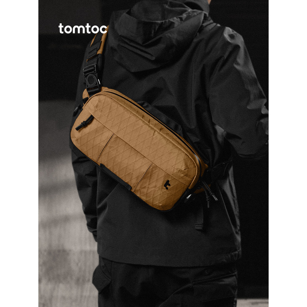 Tomtoc Multifunctional Messenger Bag Men's Shoulder Bag X-Pac Waterproof Bag Chest Bag Switch Stora