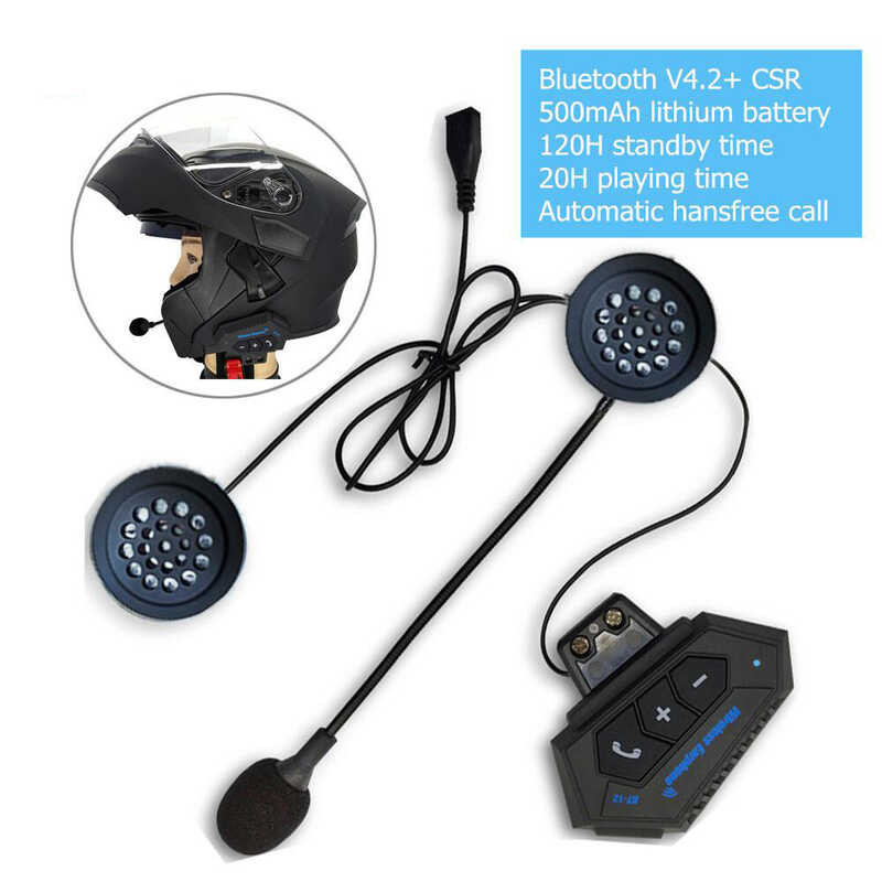 Headphone Motorcycle Helmet Headset 4.1+EDR CSR8635 Bluetooth Intercom Motor Bike Earphone
