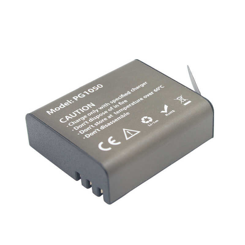 ➧ แบตเตอรี่ขนาด 1050Mah Pg1050 + ที่ชาร์จคู่สำหรับ EKEN H9 H9r H3r r