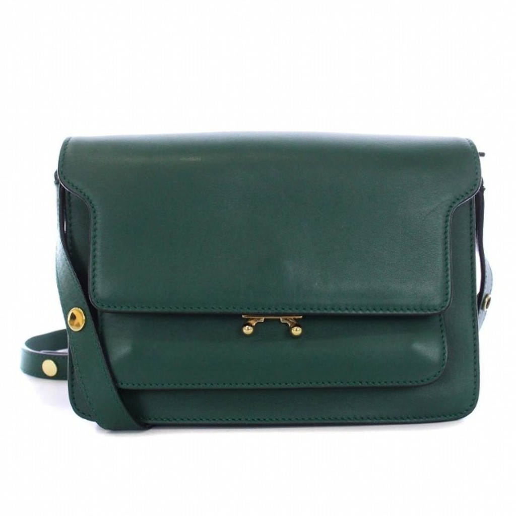 Marni Trunk medium bag shoulder bag gold hardware leather Direct from Japan Secondhand