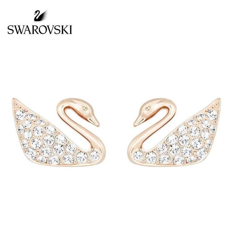Fashionable ˉ SWAN simple Stud Earrings Women's fine jewelry