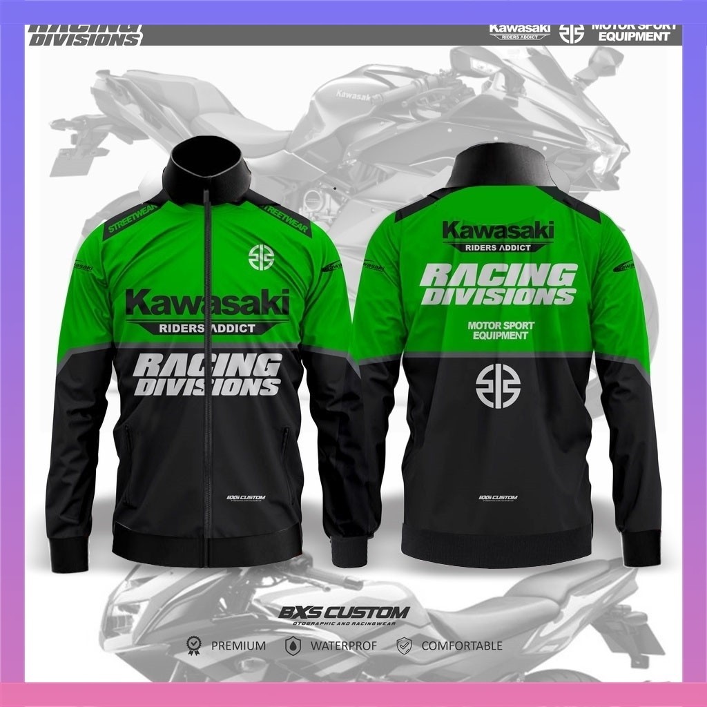 (PREMIUM) Kawasaki RACING DIVISIONS KAWASAKI NINJA Jacket [จัดส่งรวดเร็ว]
