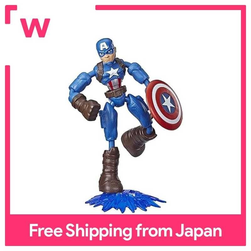 Bend and Avengers Flex Series 6 Inch Figure Captain America E7869 with Blast Accessory E789