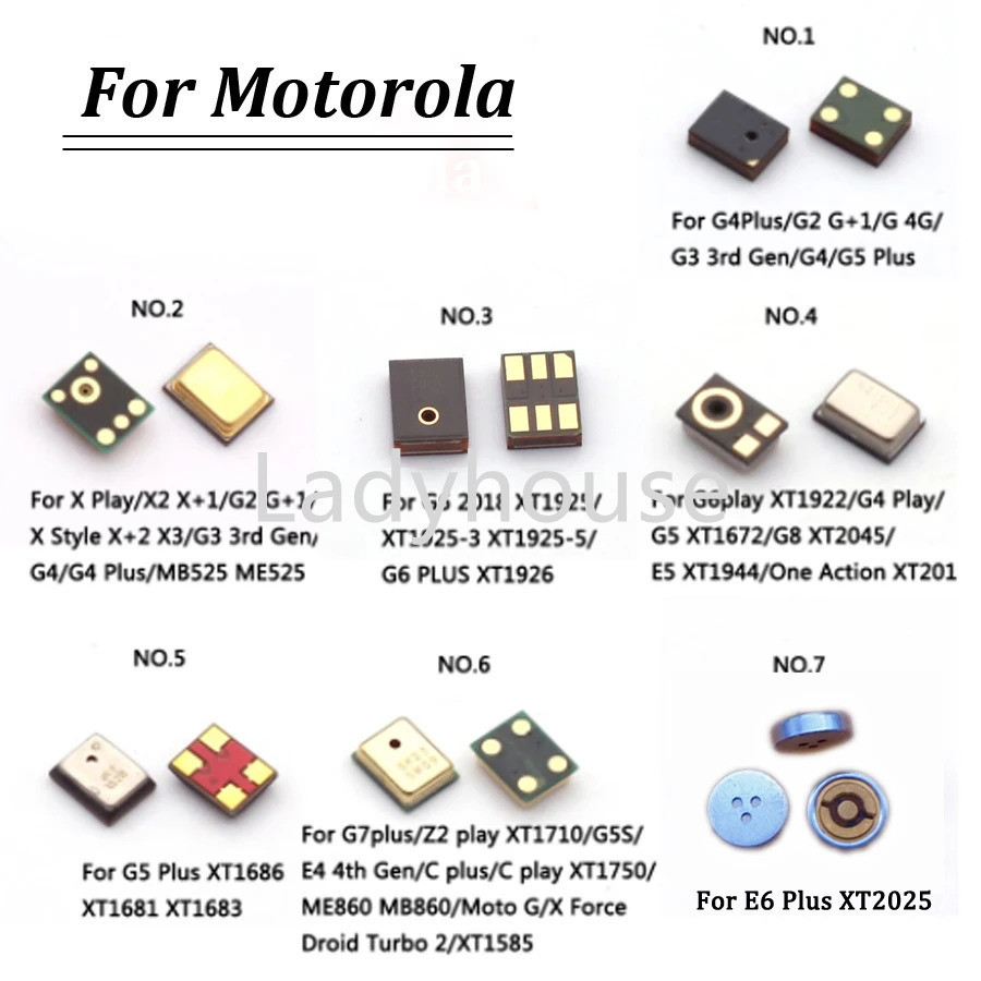 5-30pcs ภายในไมโครโฟน Mic ลําโพงสําหรับ Motorola Moto G8 G7 G6 G5S G5 G4 G2 G Plus E4 E5 E6 C X Z3 Z